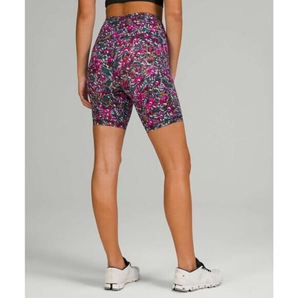 Lululemon Swift Speed High-Rise Short 8" In Floral Electric Multi Size 2 - Picture 3 of 7